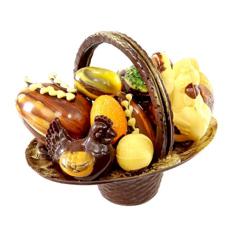 Figur aus Schokolade - Großer Osternkorb